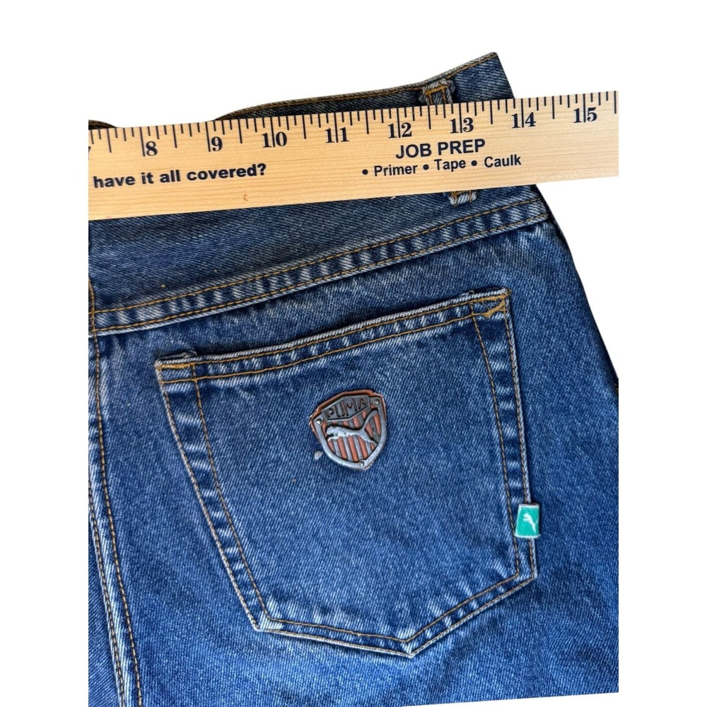 🔥Vintage Y2K Puma Mom Jeans High Rise Dark Wash‎ Size 29 - Picture 6 of 9